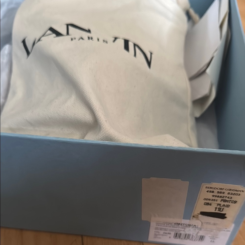 Lanvin Cream Dust Bag with Black Logo